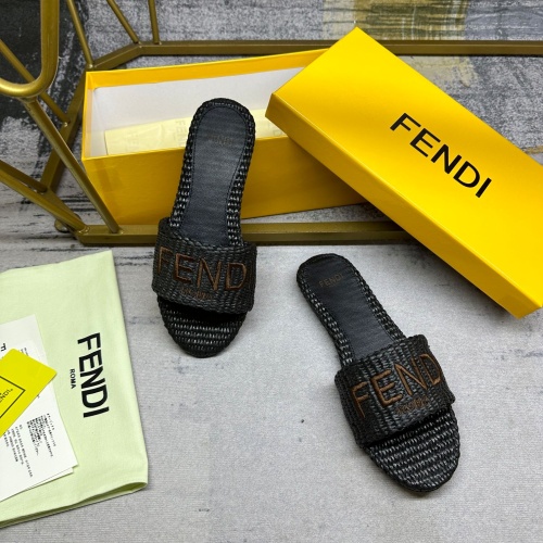 Replica Fendi Slippers For Women #1217044 $85.00 USD for Wholesale