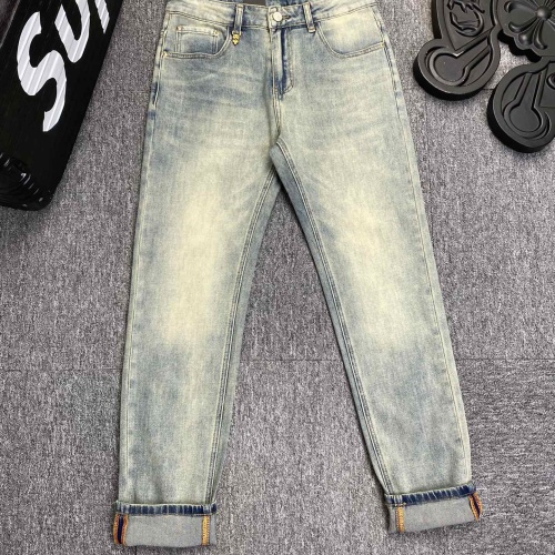 Replica Fendi Jeans For Men #1217189 $76.00 USD for Wholesale