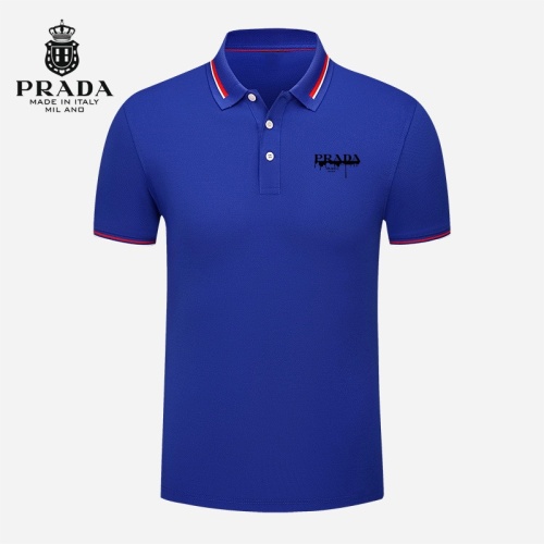 Prada T-Shirts Short Sleeved For Men #1217993
