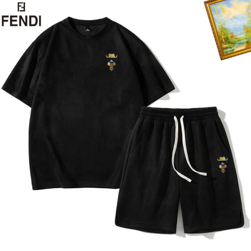 Fendi Tracksuits Short Sleeved For Men #1218041
