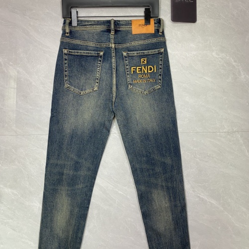 Replica Fendi Jeans For Men #1218134 $85.00 USD for Wholesale