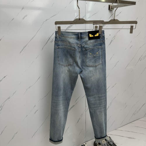 Replica Fendi Jeans For Men #1218141 $80.00 USD for Wholesale