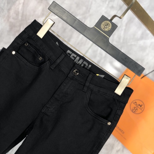 Replica Fendi Jeans For Men #1218144 $80.00 USD for Wholesale