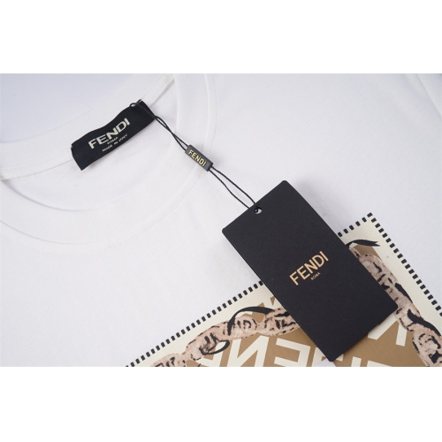 Replica Fendi T-Shirts Short Sleeved For Unisex #1218193 $32.00 USD for Wholesale