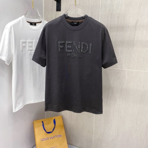 Fendi T-Shirts Short Sleeved For Unisex #1218377 $64.00 USD, Wholesale Replica Fendi T-Shirts