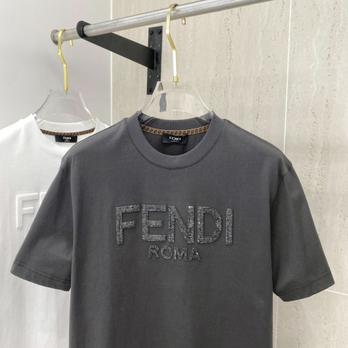 Replica Fendi T-Shirts Short Sleeved For Unisex #1218377 $64.00 USD for Wholesale