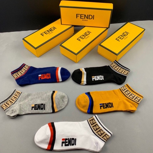 Replica Fendi Socks #1218877 $25.00 USD for Wholesale