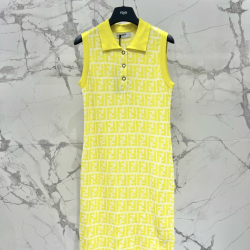 Fendi Dresses Sleeveless For Women #1219093 $108.00 USD, Wholesale Replica Fendi Dresses