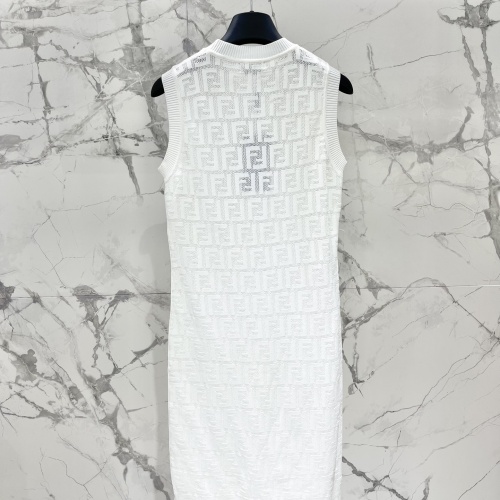 Replica Fendi Dresses Sleeveless For Women #1219098 $105.00 USD for Wholesale