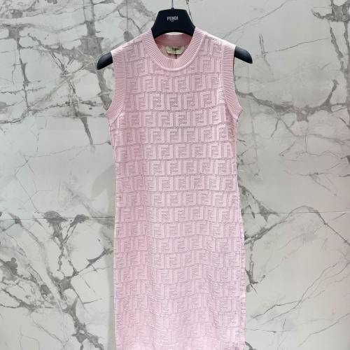 Fendi Dresses Sleeveless For Women #1219101 $105.00 USD, Wholesale Replica Fendi Dresses