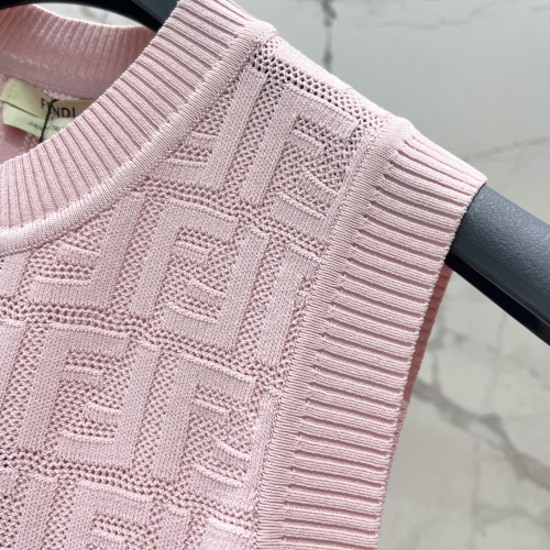 Replica Fendi Dresses Sleeveless For Women #1219101 $105.00 USD for Wholesale
