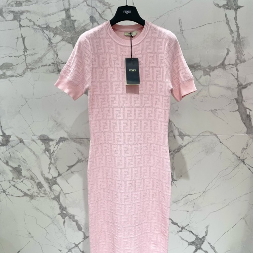 Fendi Dresses Short Sleeved For Women #1219102 $108.00 USD, Wholesale Replica Fendi Dresses