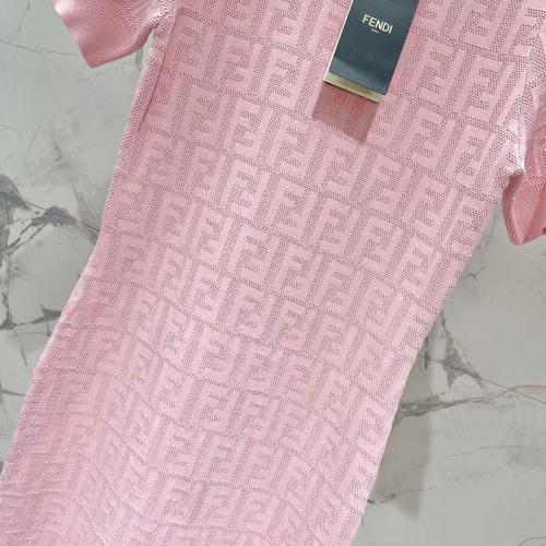 Replica Fendi Dresses Short Sleeved For Women #1219102 $108.00 USD for Wholesale
