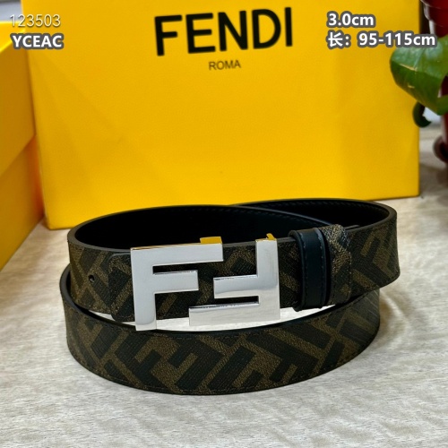 Replica Fendi AAA Quality Belts For Men #1220088 $52.00 USD for Wholesale