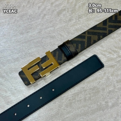Replica Fendi AAA Quality Belts For Men #1220089 $52.00 USD for Wholesale