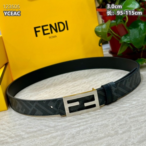 Replica Fendi AAA Quality Belts For Men #1220091 $52.00 USD for Wholesale