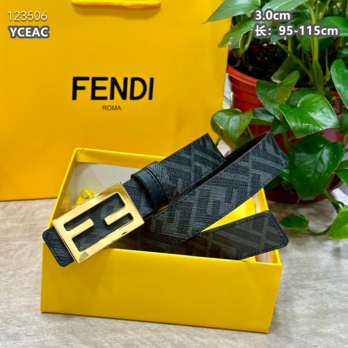 Replica Fendi AAA Quality Belts For Men #1220092 $52.00 USD for Wholesale