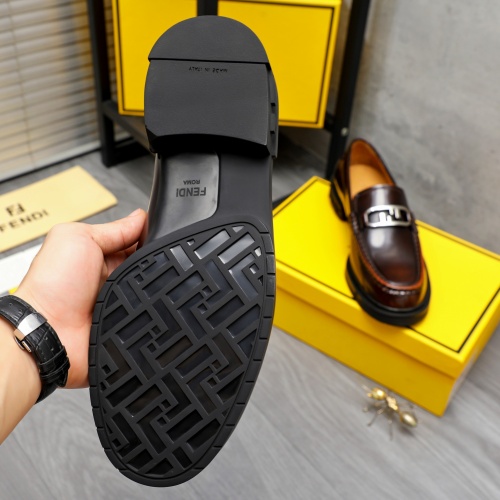 Replica Fendi Leather Shoes For Men #1220970 $96.00 USD for Wholesale