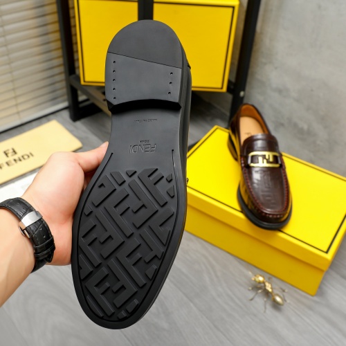 Replica Fendi Leather Shoes For Men #1220973 $82.00 USD for Wholesale
