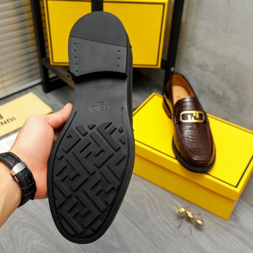 Replica Fendi Leather Shoes For Men #1220975 $82.00 USD for Wholesale