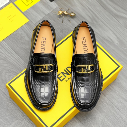 Fendi Leather Shoes For Men #1220976 $82.00 USD, Wholesale Replica Fendi Leather Shoes