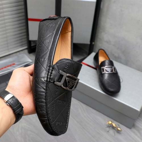 Replica Prada Leather Shoes For Men #1220988 $68.00 USD for Wholesale