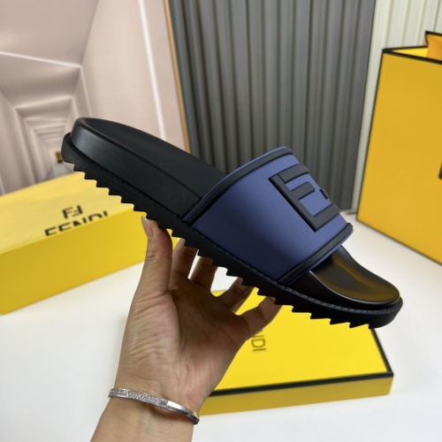 Replica Fendi Slippers For Men #1221366 $45.00 USD for Wholesale