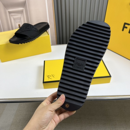 Replica Fendi Slippers For Men #1221371 $45.00 USD for Wholesale