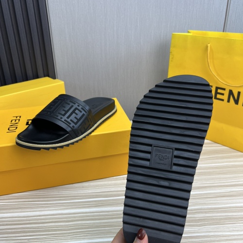 Replica Fendi Slippers For Men #1221394 $45.00 USD for Wholesale