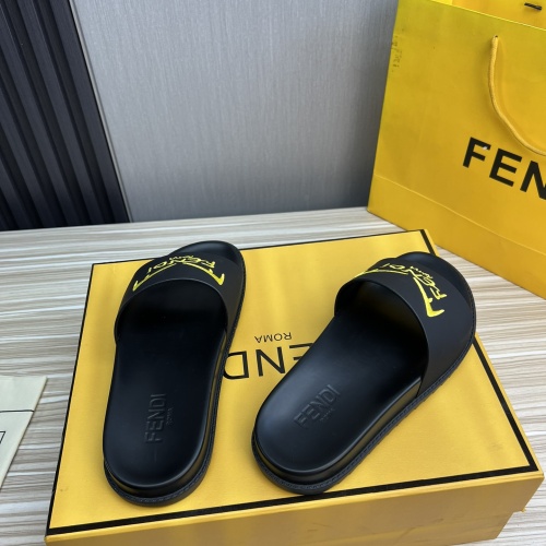 Replica Fendi Slippers For Men #1221398 $52.00 USD for Wholesale