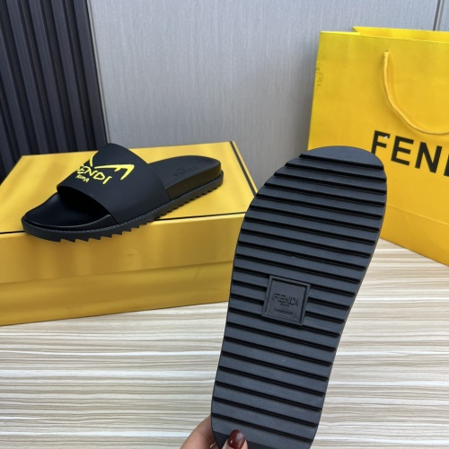 Replica Fendi Slippers For Men #1221398 $52.00 USD for Wholesale