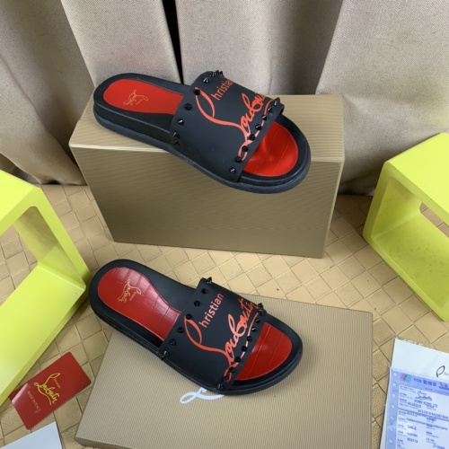 Replica Christian Louboutin CL Slippers For Men #1221762 $68.00 USD for Wholesale