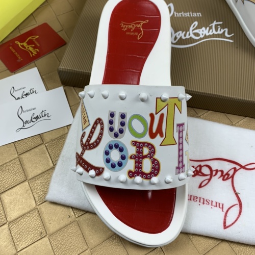 Replica Christian Louboutin CL Slippers For Men #1221763 $68.00 USD for Wholesale