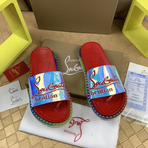 Replica Christian Louboutin CL Slippers For Men #1221771 $72.00 USD for Wholesale