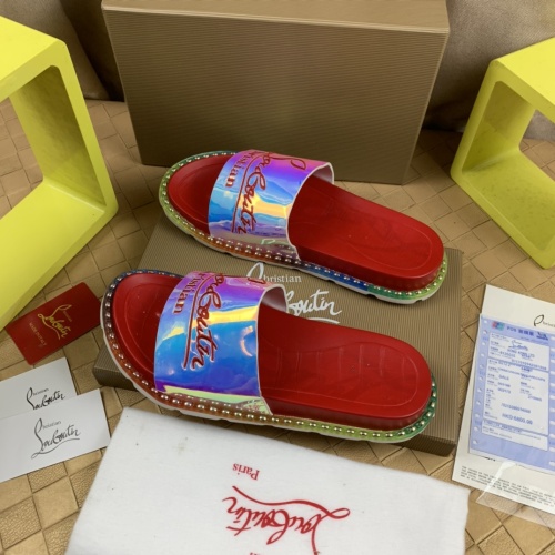 Replica Christian Louboutin CL Slippers For Men #1221771 $72.00 USD for Wholesale