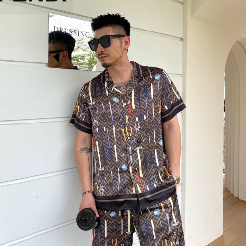 Replica Fendi Tracksuits Short Sleeved For Men #1221788 $72.00 USD for Wholesale