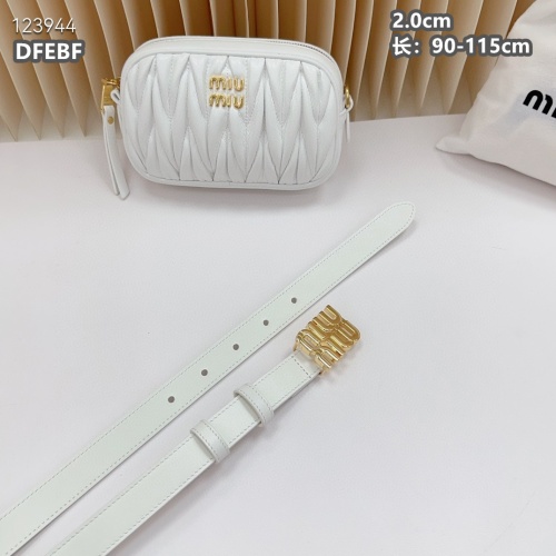 Replica MIU MIU AAA Quality Belts For Women #1222105 $98.00 USD for Wholesale