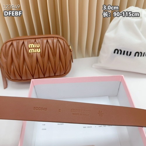 Replica MIU MIU AAA Quality Belts For Women #1222117 $98.00 USD for Wholesale