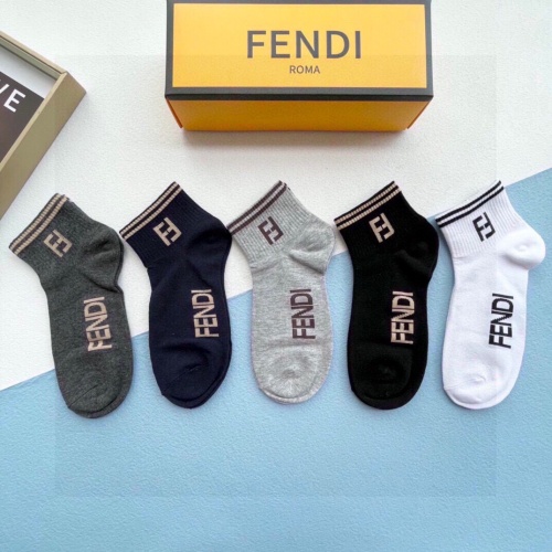 Fendi Socks #1222152 $25.00 USD, Wholesale Replica Fendi Socks