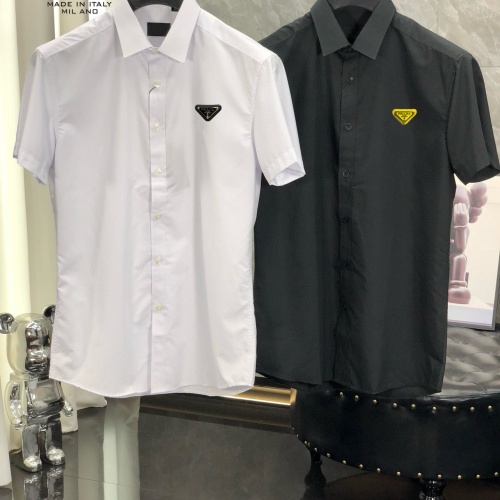 Replica Prada Shirts Short Sleeved For Men #1222506 $38.00 USD for Wholesale