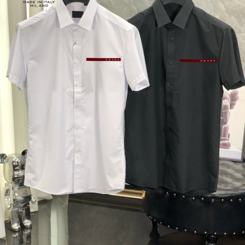 Replica Prada Shirts Short Sleeved For Men #1222539 $38.00 USD for Wholesale