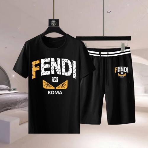 Fendi Tracksuits Short Sleeved For Men #1222607