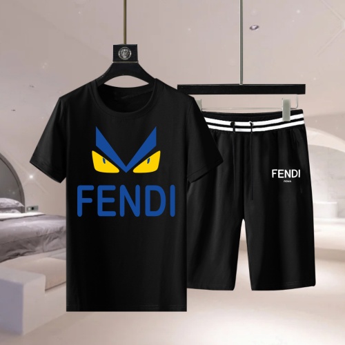Fendi Tracksuits Short Sleeved For Men #1222617 $68.00 USD, Wholesale Replica Fendi Tracksuits