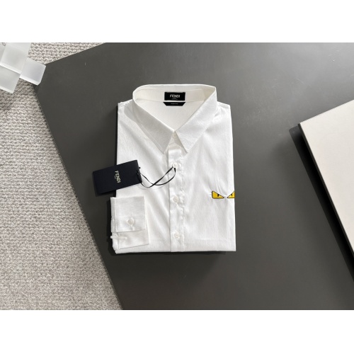 Replica Fendi Shirts Long Sleeved For Unisex #1222898 $85.00 USD for Wholesale
