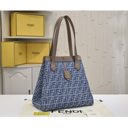 Replica Fendi AAA Quality Shoulder Bags For Women #1223441 $100.00 USD for Wholesale