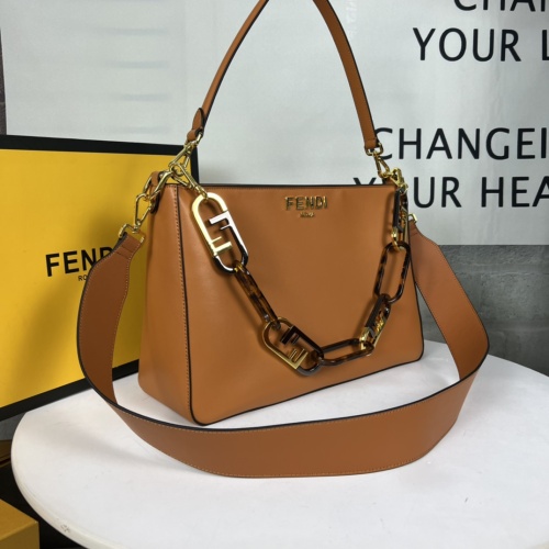 Replica Fendi AAA Quality Shoulder Bags For Women #1223449 $105.00 USD for Wholesale