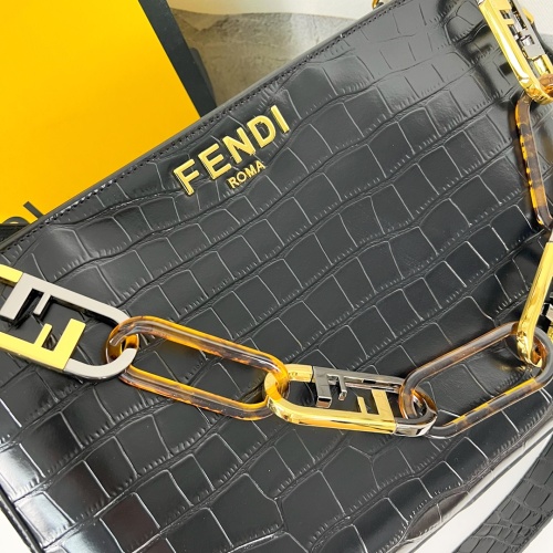 Replica Fendi AAA Quality Shoulder Bags For Women #1223453 $105.00 USD for Wholesale