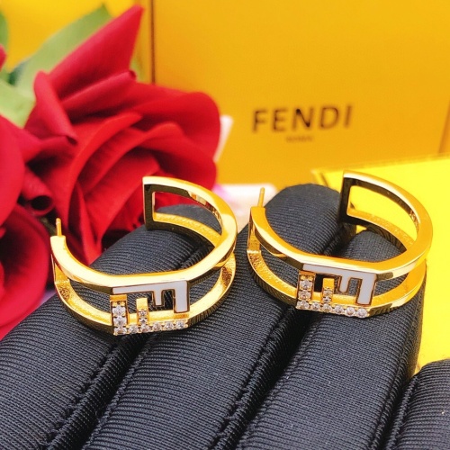 Replica Fendi Earrings For Women #1223874 $29.00 USD for Wholesale