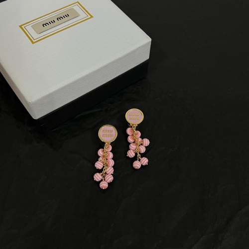 Replica MIU MIU Earrings For Women #1224051 $38.00 USD for Wholesale