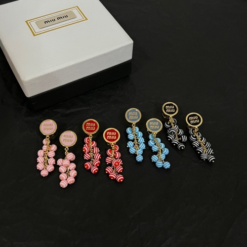 Replica MIU MIU Earrings For Women #1224051 $38.00 USD for Wholesale